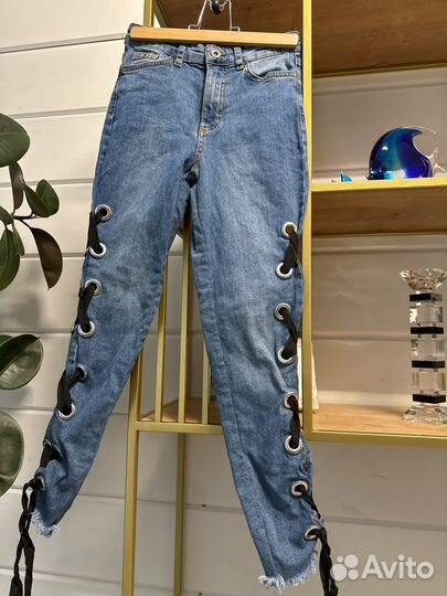 Джинсовые легкнсы Calzedonia xs