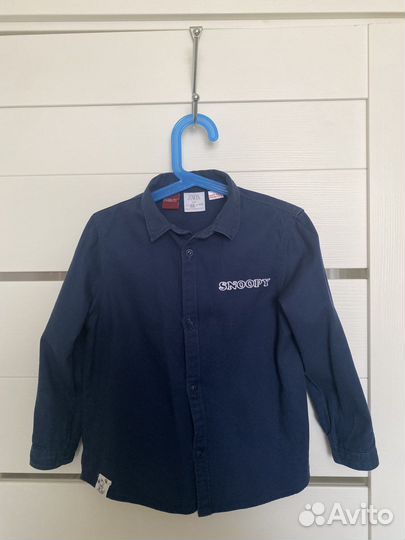 Джинсовая рубашка zara для мальчика