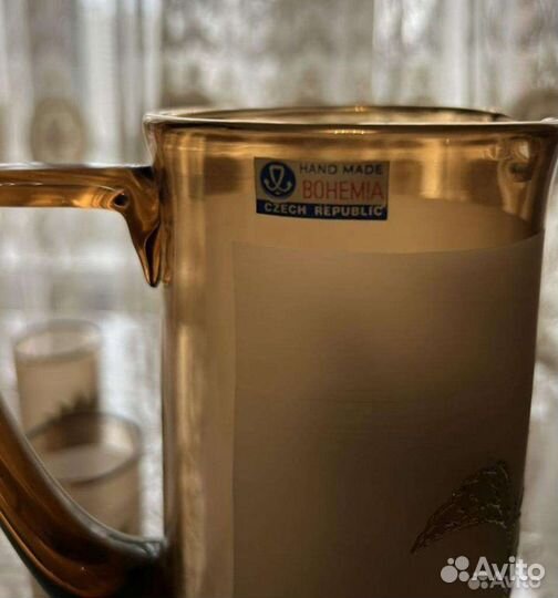 Богемия кувшин со стаканами