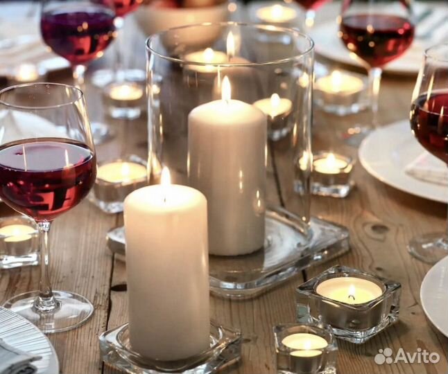Подсвечники IKEA joker стекло для больших свечей