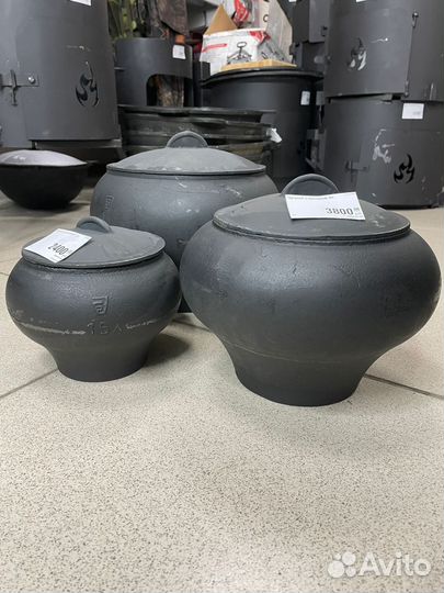 Чугунок с крышкой 1,5л; 4л; 6л