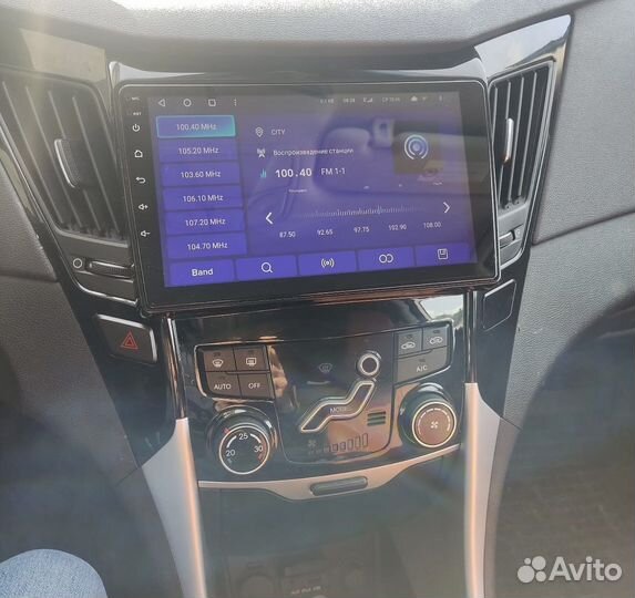 Магнитола 2 din android 9 дюймов Hyundai Sonata 6