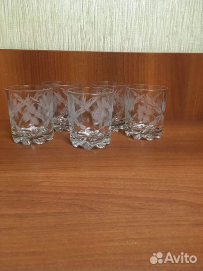 Фужеры бокалы рюмки набор стекло