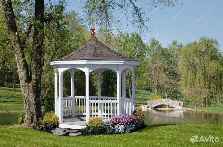 Беседка для дачи деревянная