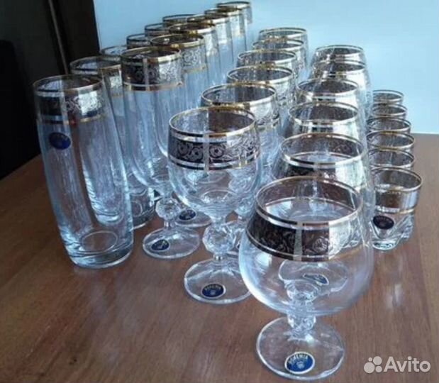 Богемское стекло Чехия оригинал.Новые