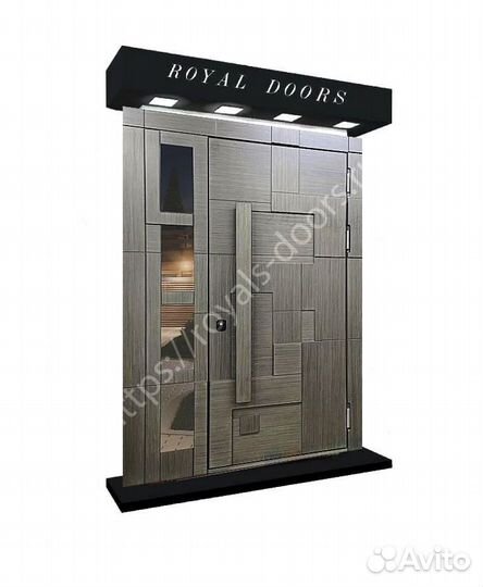 Дизайнерская входная дверь в частный дом RD-549