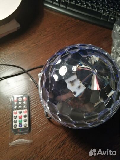 Mp3 led magic ball light+диско лампа