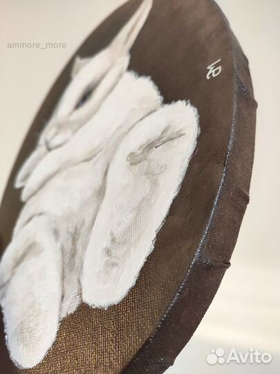 Интерьерная картина в детскую «Белый кролик»