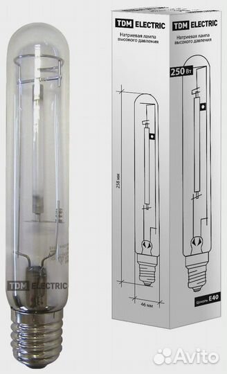Натриевая лампа высокого давления TDM днат 250