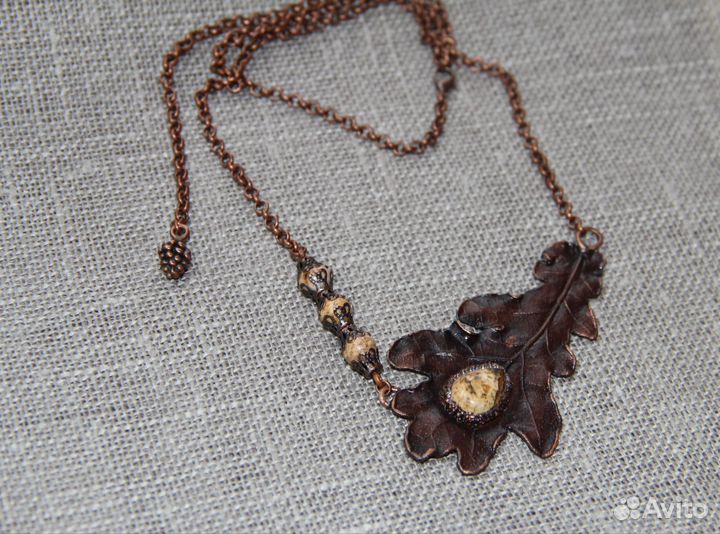 Гальванические украшения брошь колье