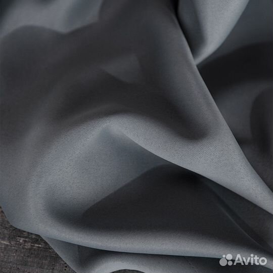 Шторы блэкаут Амадео серый