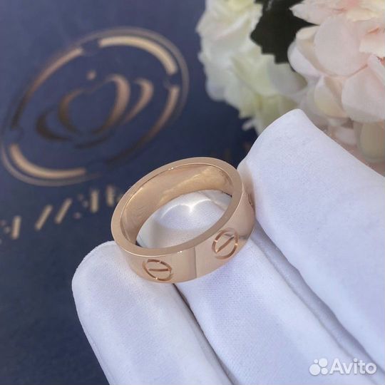 Кольцо Cartier Love из розового золота
