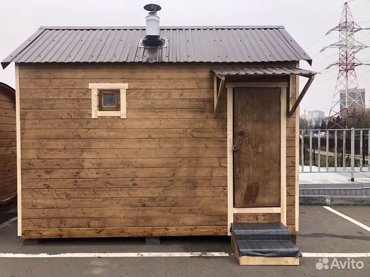 Баня - бочка каркасная баня из бруса