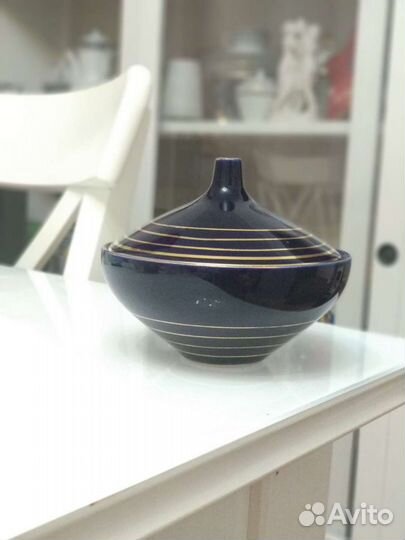 Сахарница, кобальт, германия, винтаж