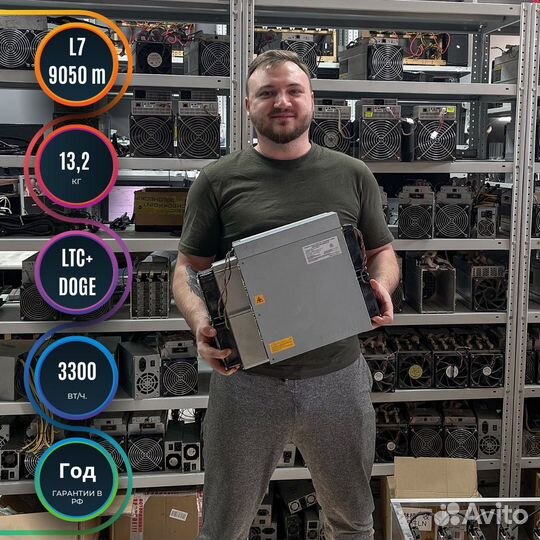 Асик Antminer L7 9050m