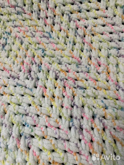 Плед из ализе пуффи