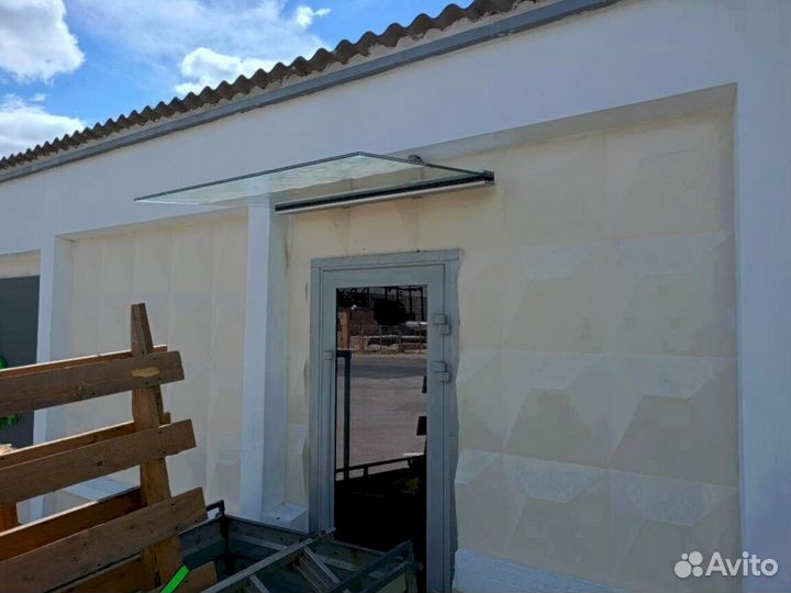 Козырек со стеклом