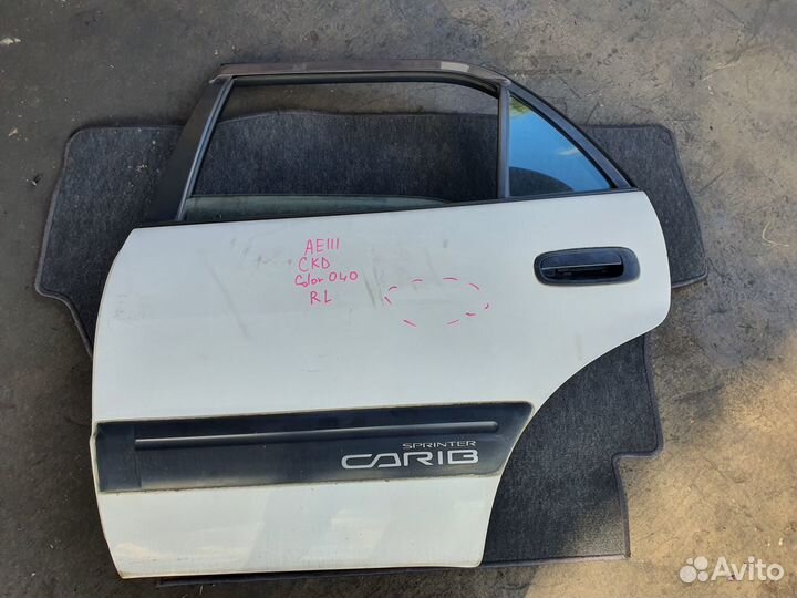 Дверь зад лево c Toyota Sprinter Carib AE111G 4A-F