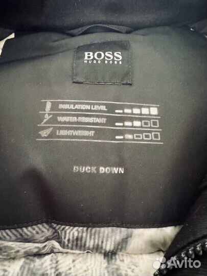 Пуховик зимний мужской длинный Hugo Boss L / 52