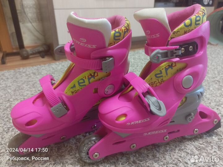 Ролики раздвижные для девочки