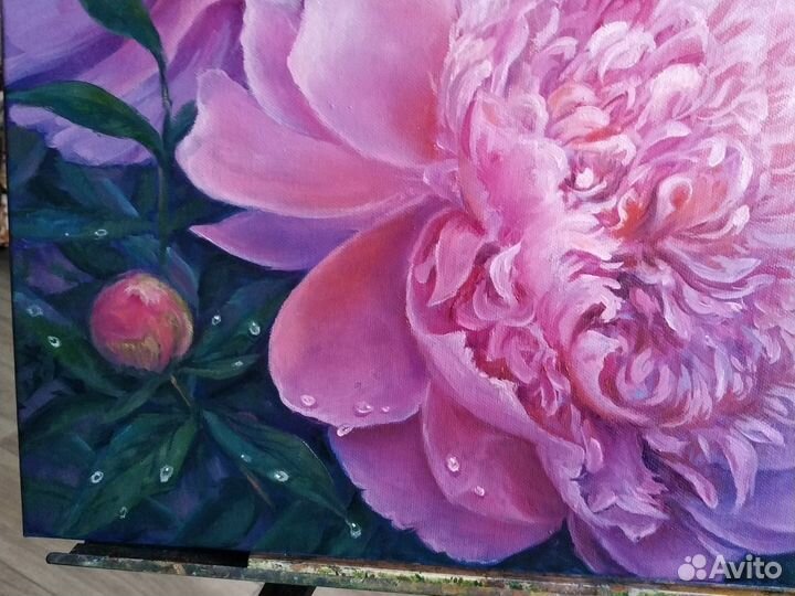 Картина маслом цветы