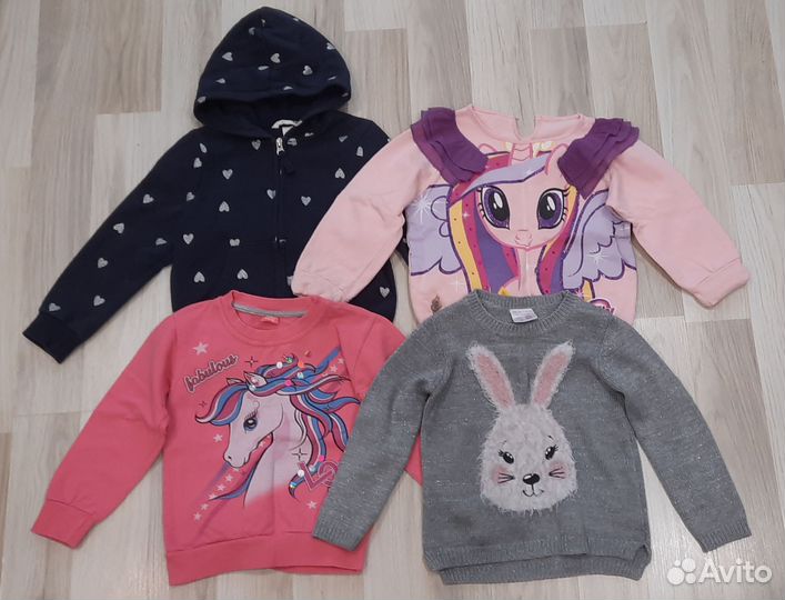 Вещи пакетом на девочку 104 110