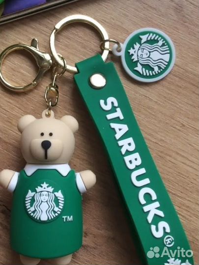 Набор Старбакс Starbucks(брелок+ароматизатор)