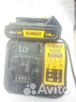 Зарядка для шуруповерта dewalt+аккумулятор 18v 1.5