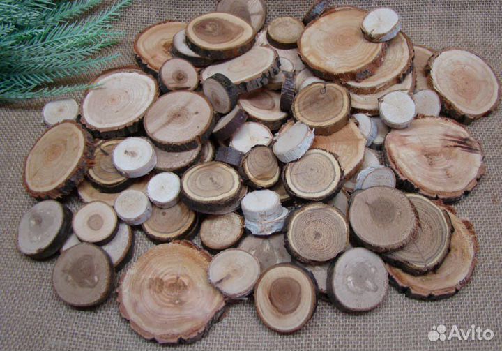 Набор спилов дерева для творчества