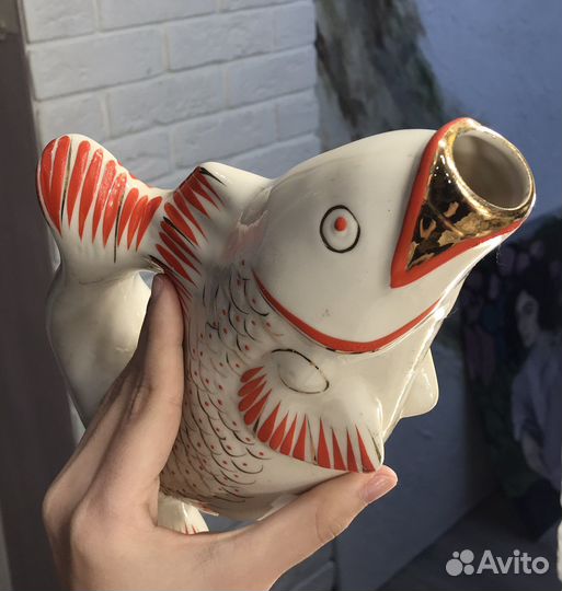 Фарфоровая посуда СССР рыба