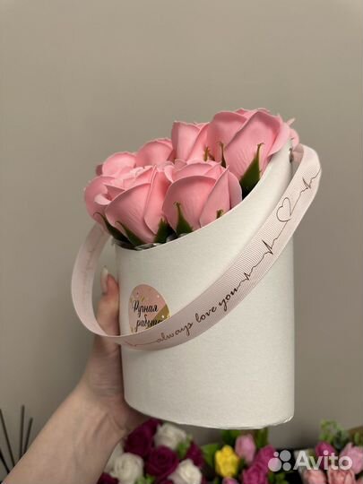 Букет к 8 марта из мыльных роз подарок