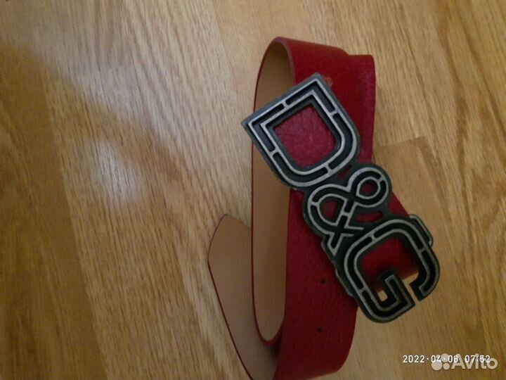 Мужской кожаный ремень Dolce and Gabbana