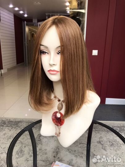 Парик на шёлке из натуральных волос