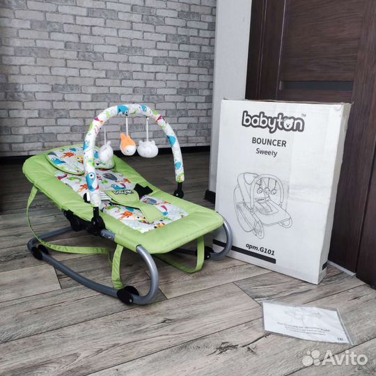 Детский шезлонг Babyton. Новый в коробке