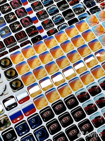 3D стикеры на телефон с любым дизайном опт