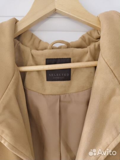 Тренч плащ замша Selected Denmark