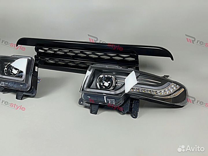 Фары + решетка FJ Cruiser Стиль Range Rover