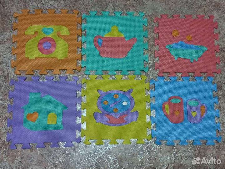 Мягкий коврик пазл