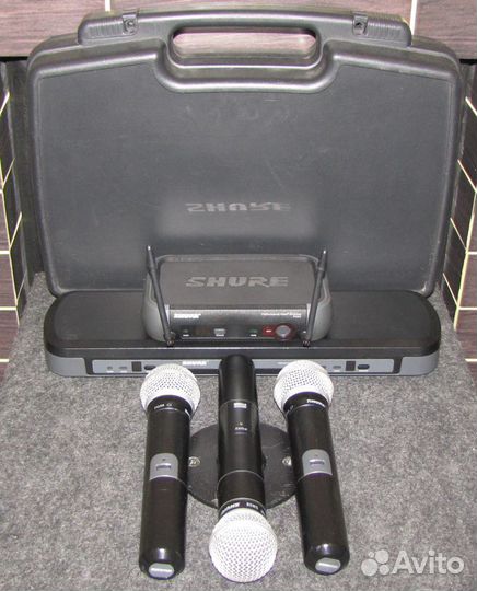 Микрофоны Shure SM-58 PG-58 GLX 3ш Вокал Радио Pro