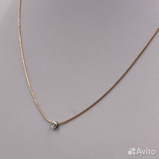 Цепь с подвеской бриллиант