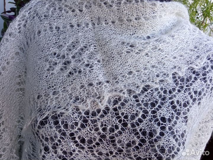 Паутинка-шаль пуховая 