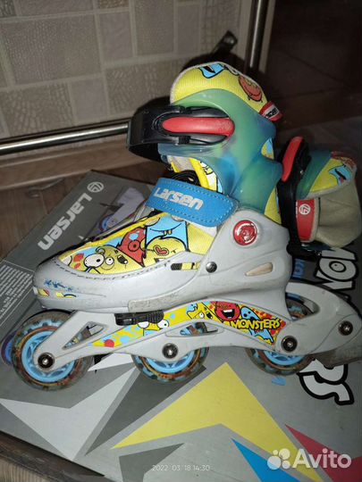 Роликовые коньки детские раздвижные