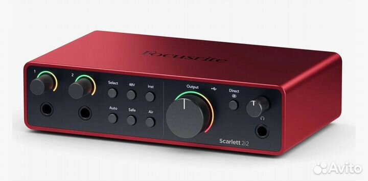 Внешняя звуковая карта Scarlett 2i2 4gen+ Микрофон