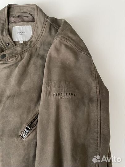 Кожанная куртка pepe jeans