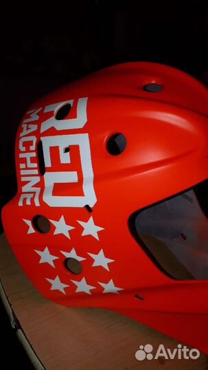 Шлем вратарский новый аэрография профессиональный