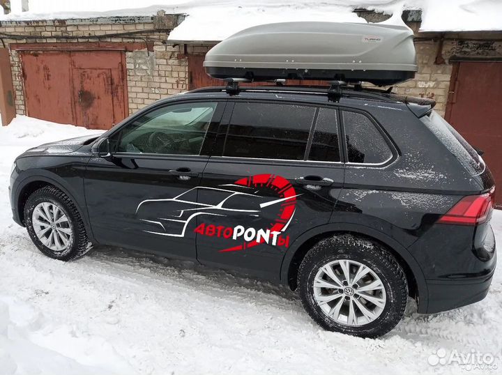 Бокс на крышу Фольксваген Тигуан 2 аэро