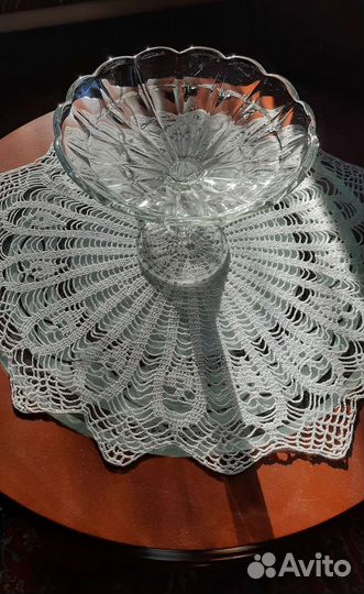 Фруктовница на ножке СССР Дятьково