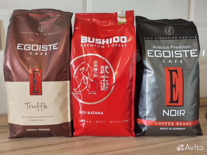 Кофе зерновой Egoiste и Bushido