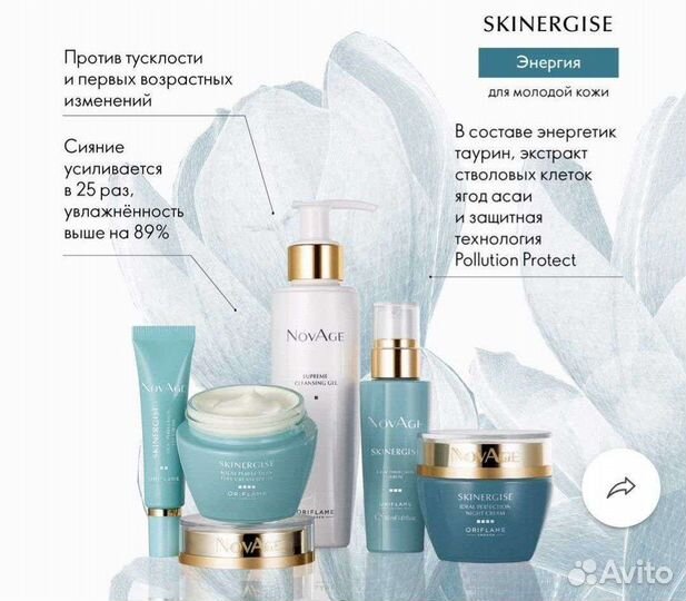 Наборы комплексного ухода за лицом novage