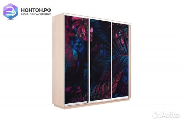 Шкаф-купе 3-х дверный Нонтон фото №1004 / дуб моло